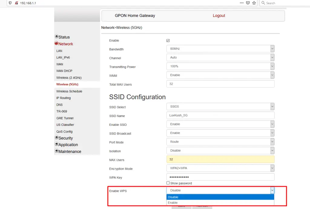 router-admin-wps-enable-disable