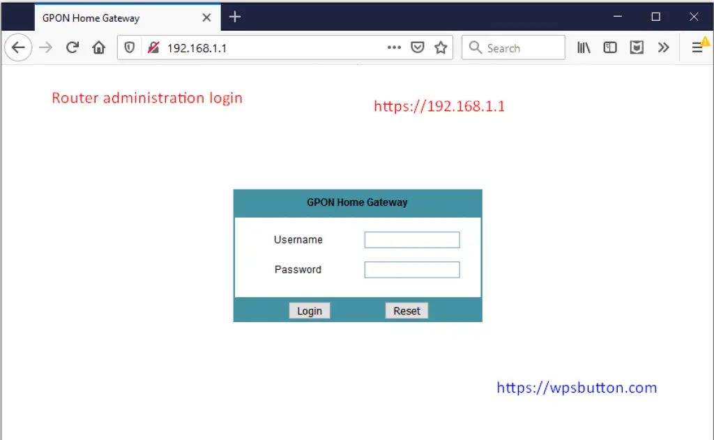 router administration login 192.168.1.1