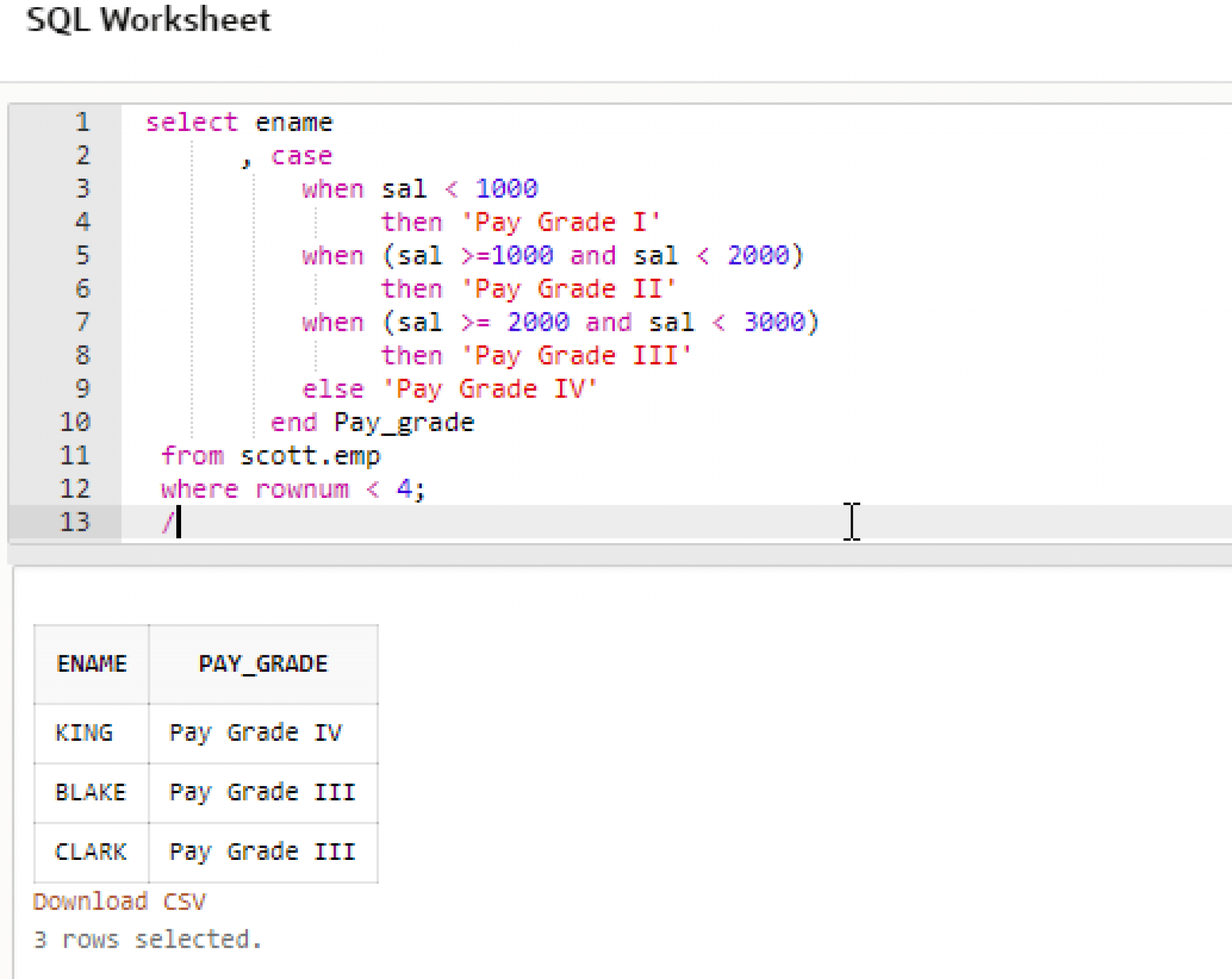 7 Key Difference between CASE and DECODE in Oracle | Cloud Technologies ...