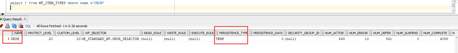 image 11 Oracle Workflow tables 2