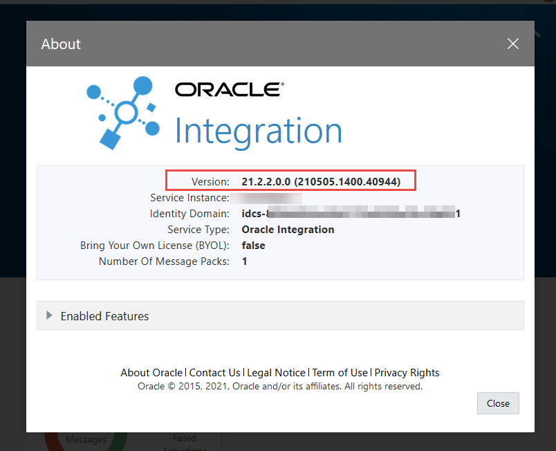 oracle-oic-version