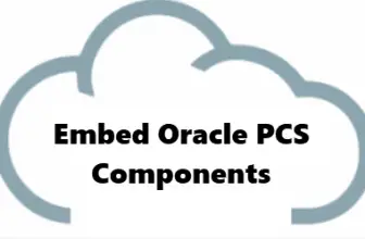 Embed Oracle PCS UI components in External Application