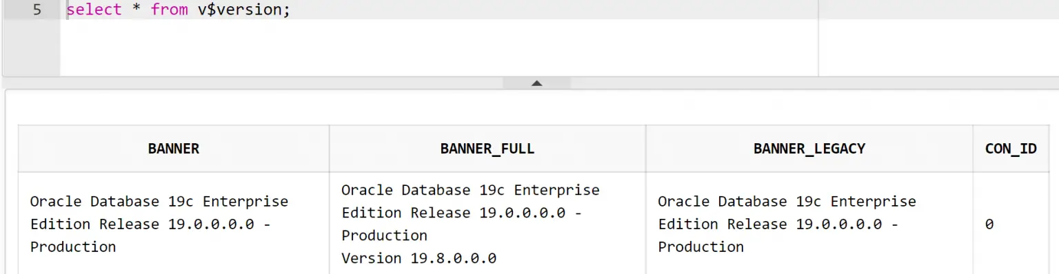 how-to-check-oracle-version-of-database-in-linux-sql-developer