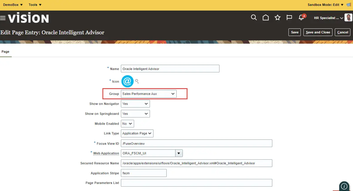 image 27 add OTBI Report Dashboard into Oracle Fusion Menu 5