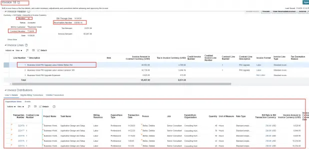 image 3 Projects Contracts Expenditure query for invoice in Oracle Fusion 1