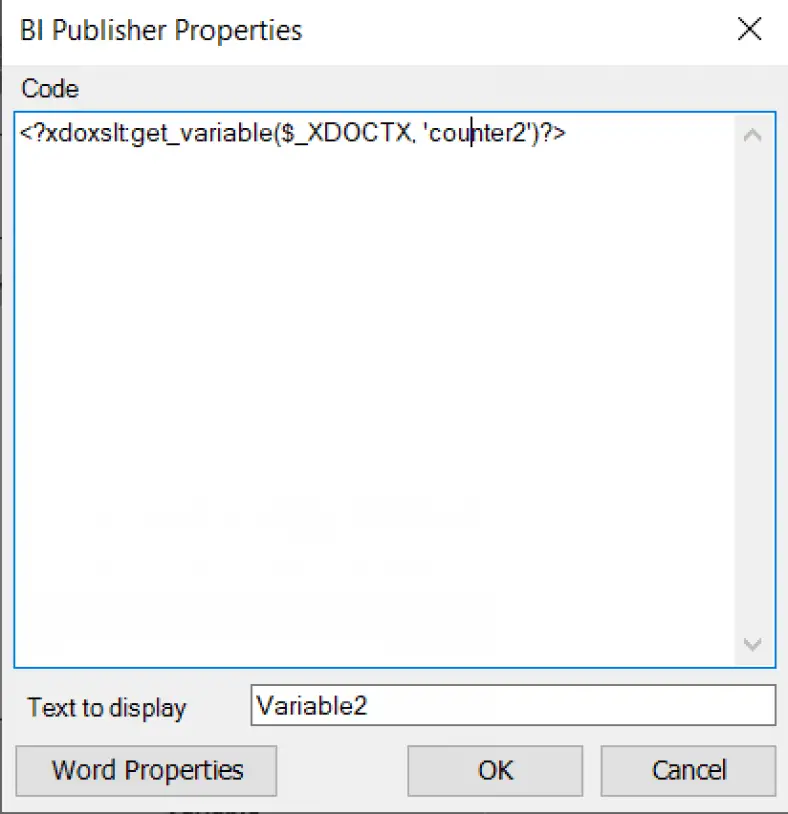 If condition in rtf template bi publisher if xdoxslt get variable 