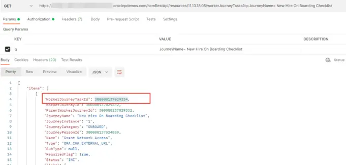 Oracle Cloud PaaS SaaS Fusion EBS Security 10 Create HCM Journeys Rest API