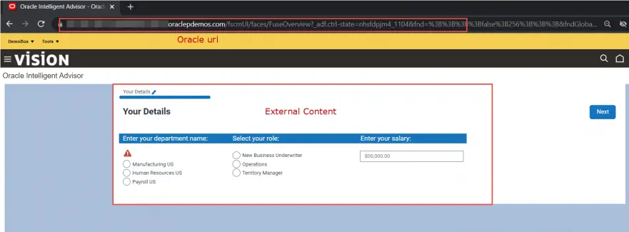 How to Embed External URL Content into Oracle Fusion