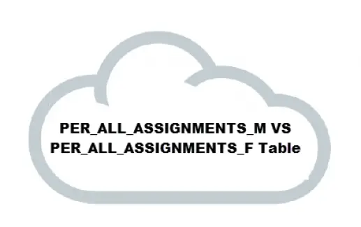 2 Key Difference between PER_ALL_ASSIGNMENTS_M and PER_ALL_ASSIGNMENTS_F  in HCM Cloud