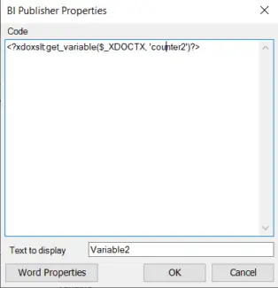 IF Condition in RTF template| BI Publisher if xdoxslt:get_variable
