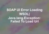 SOAP UI error Loading WSDL| java.lang.Exception: Failed to load url